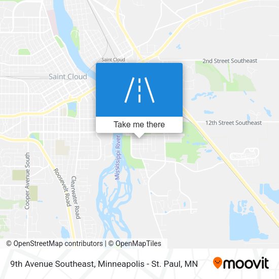 Mapa de 9th Avenue Southeast
