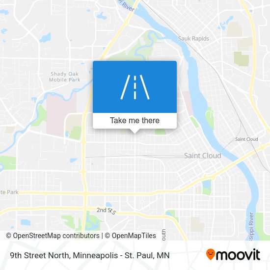 Mapa de 9th Street North
