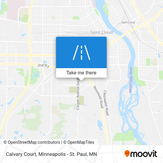 Calvary Court map