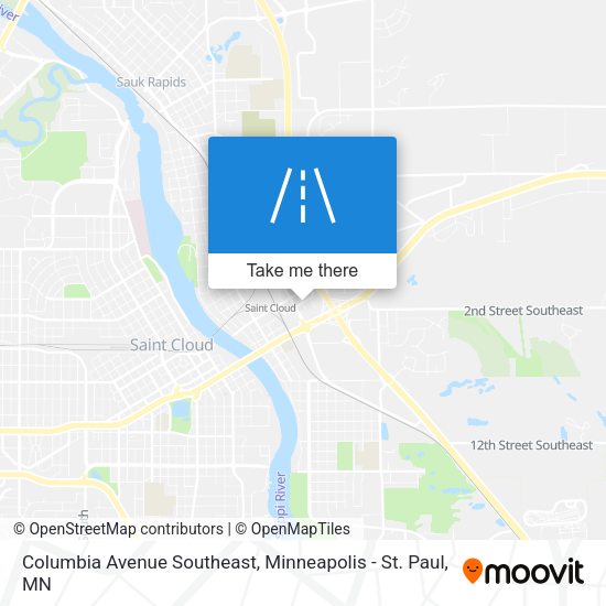 Columbia Avenue Southeast map
