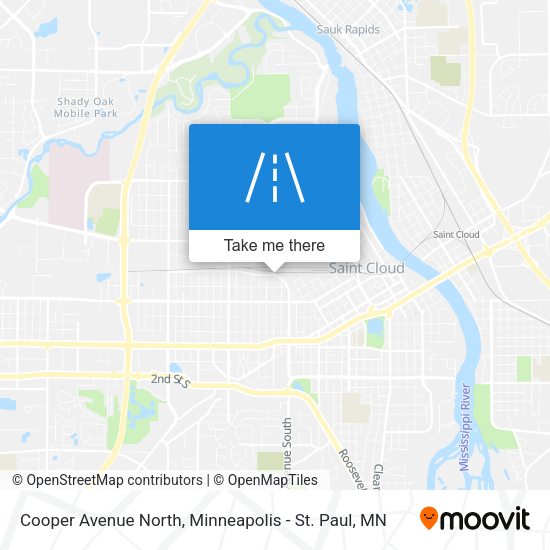 Cooper Avenue North map