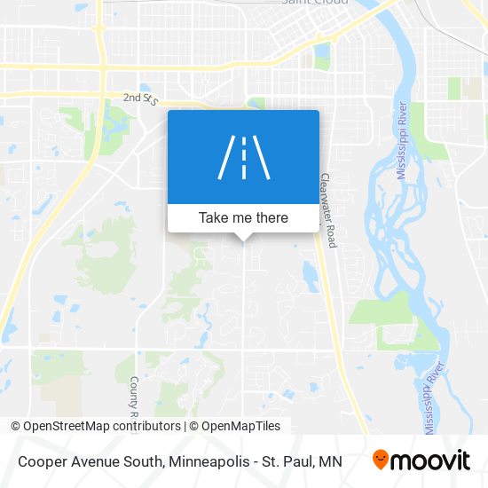 Mapa de Cooper Avenue South