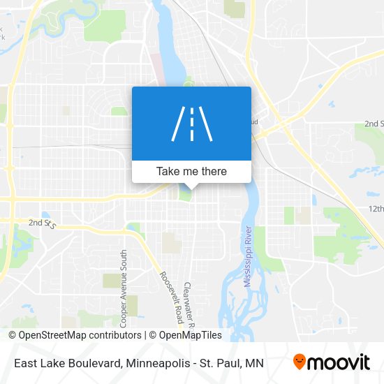 East Lake Boulevard map