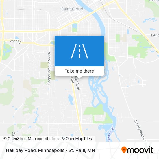 Halliday Road map