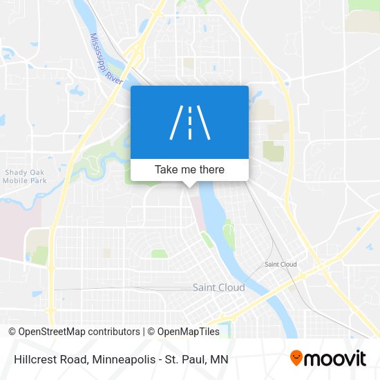 Hillcrest Road map