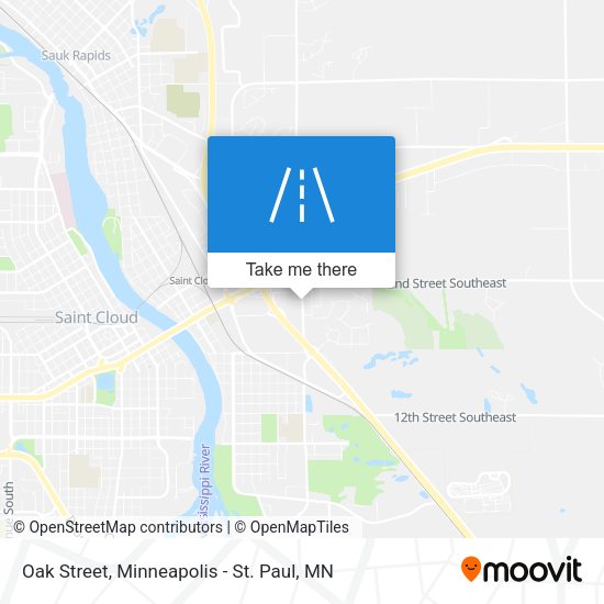 Oak Street map