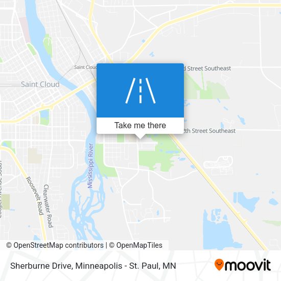 Sherburne Drive map