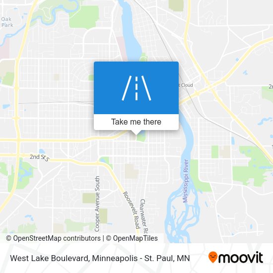 Mapa de West Lake Boulevard