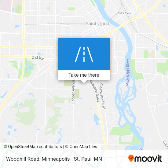 Woodhill Road map