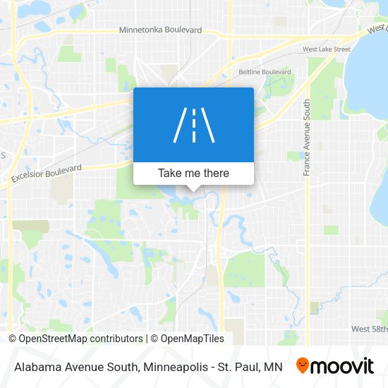 Mapa de Alabama Avenue South