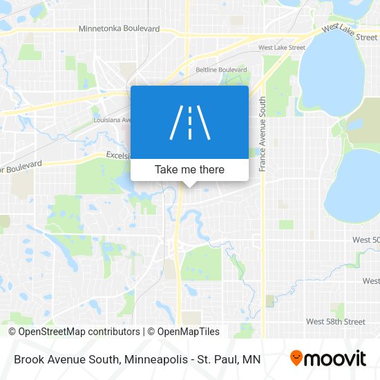 Mapa de Brook Avenue South