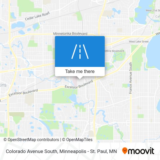 Colorado Avenue South map