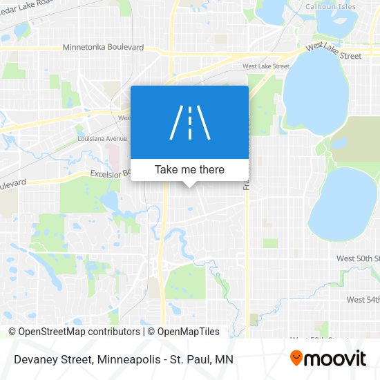 Devaney Street map