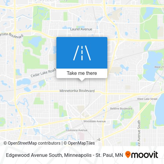 Edgewood Avenue South map