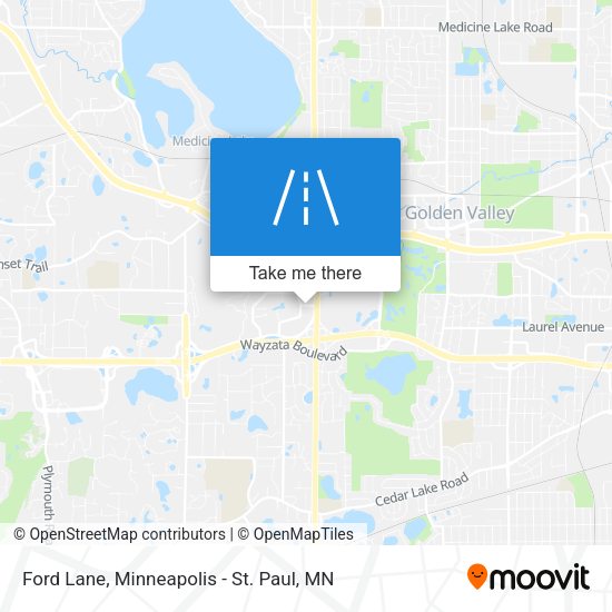 Ford Lane map