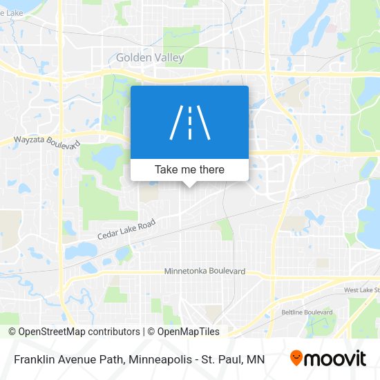 Franklin Avenue Path map