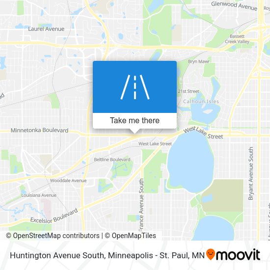 Mapa de Huntington Avenue South