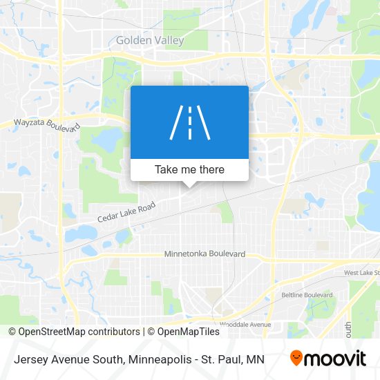 Mapa de Jersey Avenue South