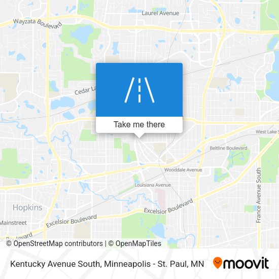 Mapa de Kentucky Avenue South