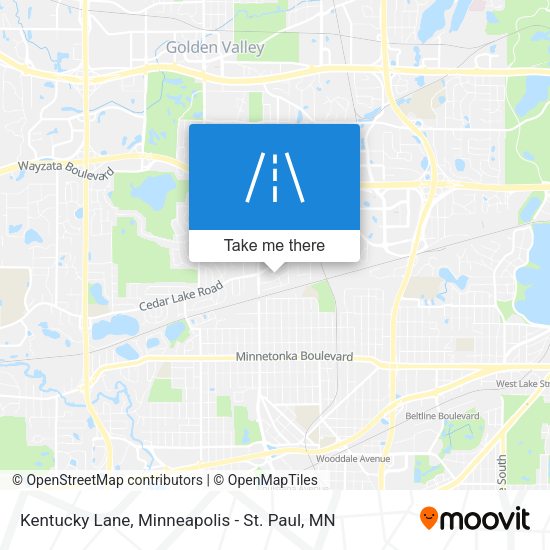 Kentucky Lane map