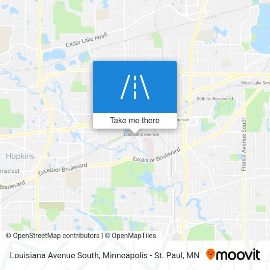Louisiana Avenue South map