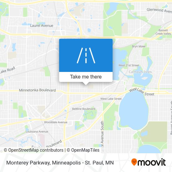 Mapa de Monterey Parkway