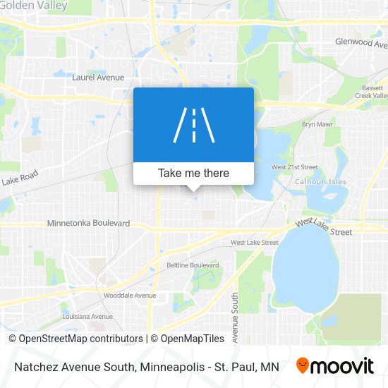 Mapa de Natchez Avenue South