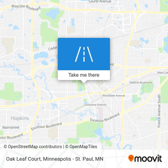 Oak Leaf Court map