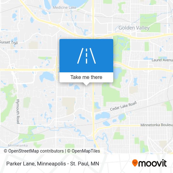 Parker Lane map