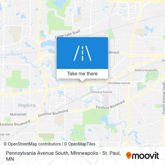 Pennsylvania Avenue South map