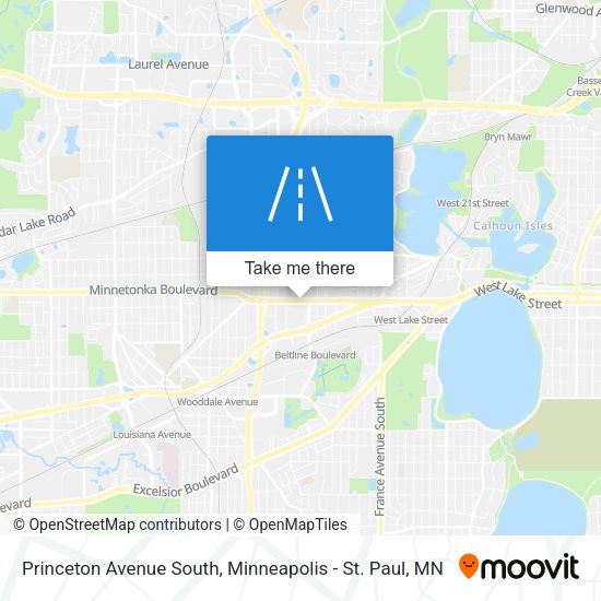 Princeton Avenue South map