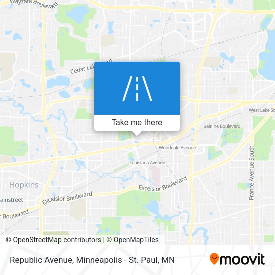 Mapa de Republic Avenue
