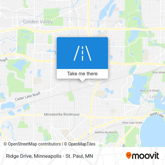 Ridge Drive map