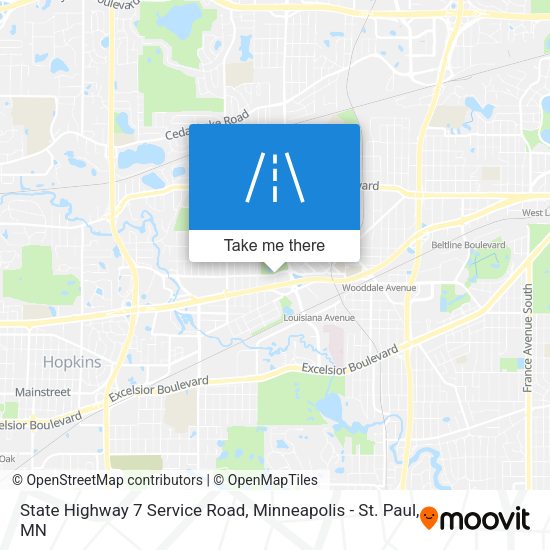 Mapa de State Highway 7 Service Road