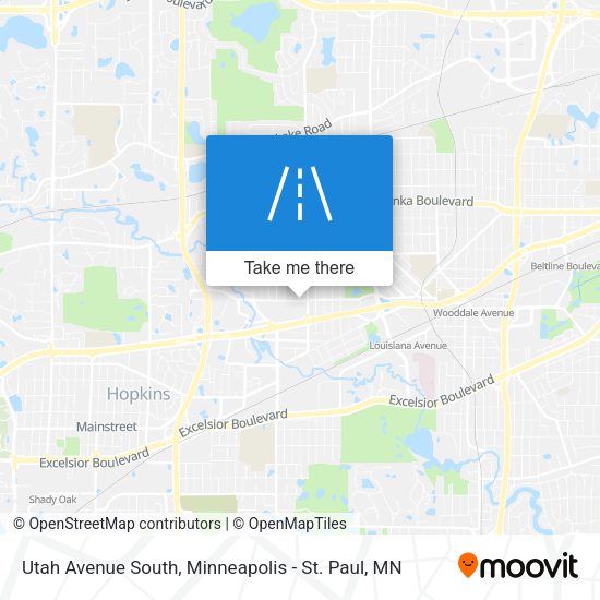 Utah Avenue South map