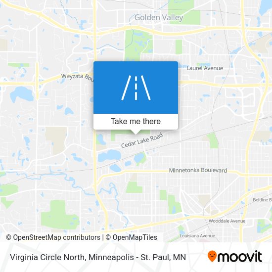 Virginia Circle North map
