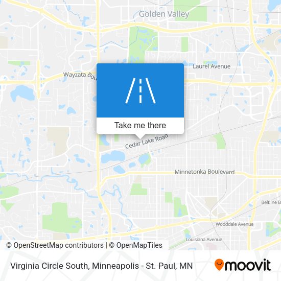 Mapa de Virginia Circle South