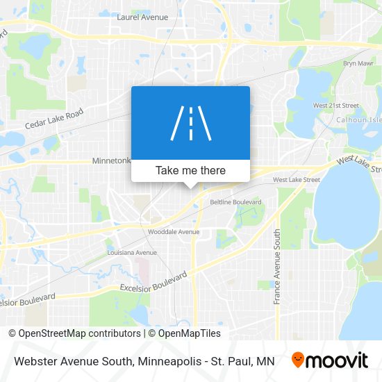 Webster Avenue South map