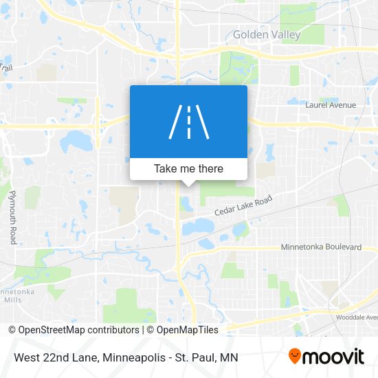 West 22nd Lane map