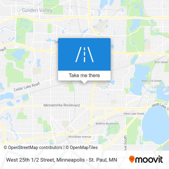 Mapa de West 25th 1/2 Street