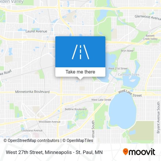 West 27th Street map