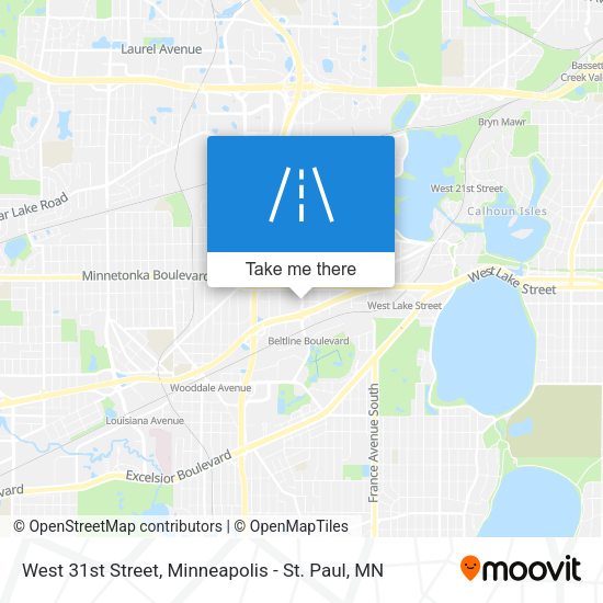 West 31st Street map