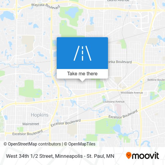 Mapa de West 34th 1/2 Street