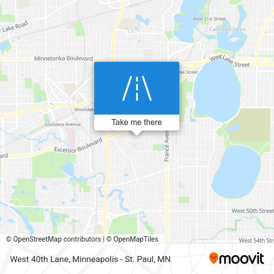 Mapa de West 40th Lane