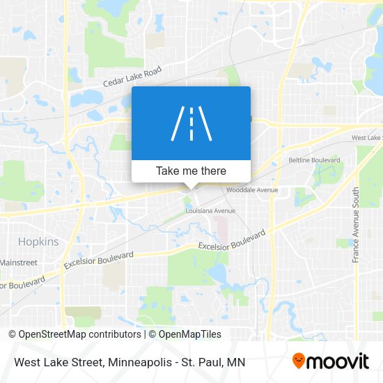 West Lake Street map