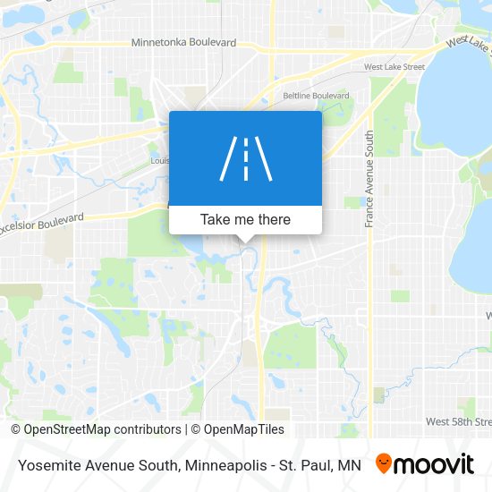 Mapa de Yosemite Avenue South
