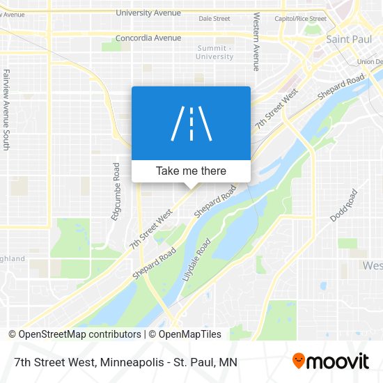 Mapa de 7th Street West
