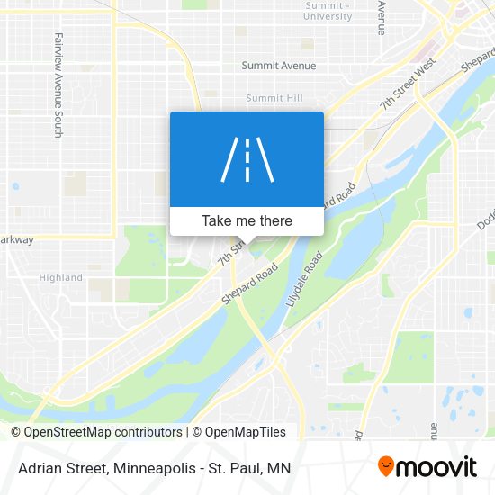 Adrian Street map