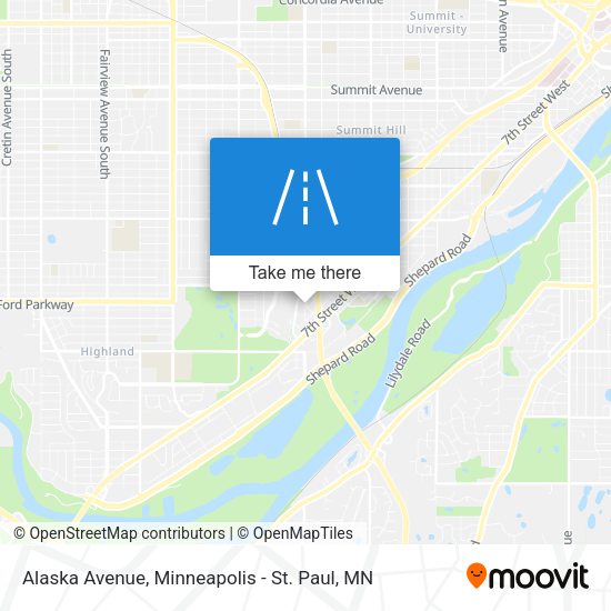 Alaska Avenue map