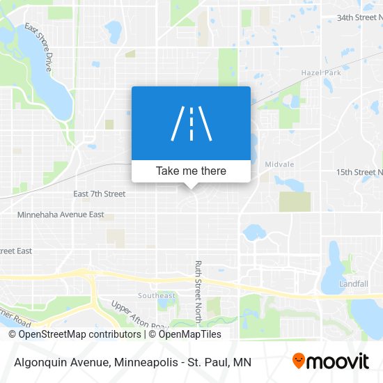 Algonquin Avenue map